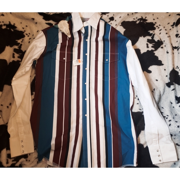 Other - *NWT* "FRONTIER SERIES" 80'S/90'S PEARL SNAP-MULTI